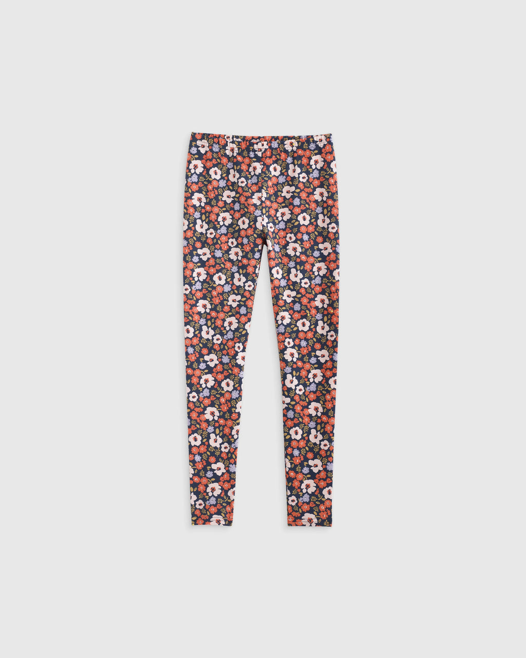 Organic Cotton Leggings 4-Pack - 12 / Poppy Floral/Lilac Unicorn