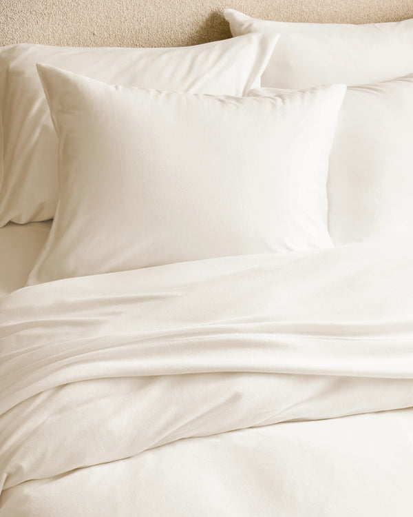 Organic Jersey Duvet Cover Set - Twin / Light Blue