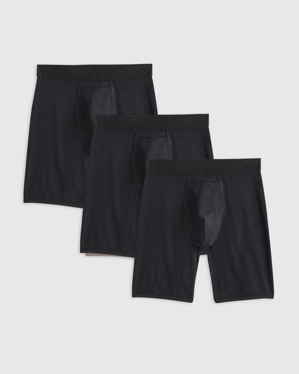 Organic Cotton 8'' Boxer Brief (3-pack) - S / Black