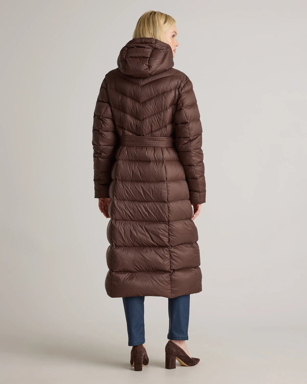 Responsible Down Belted Puffer Maxi Coat - XS / Morel Grey