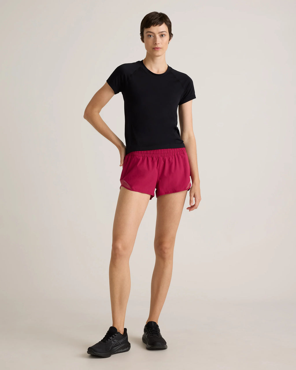 Seamless Waist-Length Tee - XS / Azul Blue