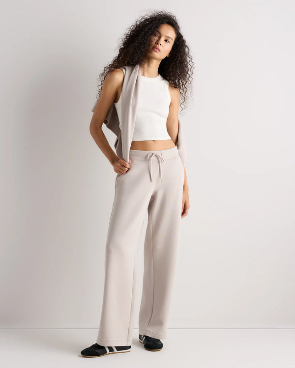 CloudComfort Wide Leg Pants - XS / Pebble Beige