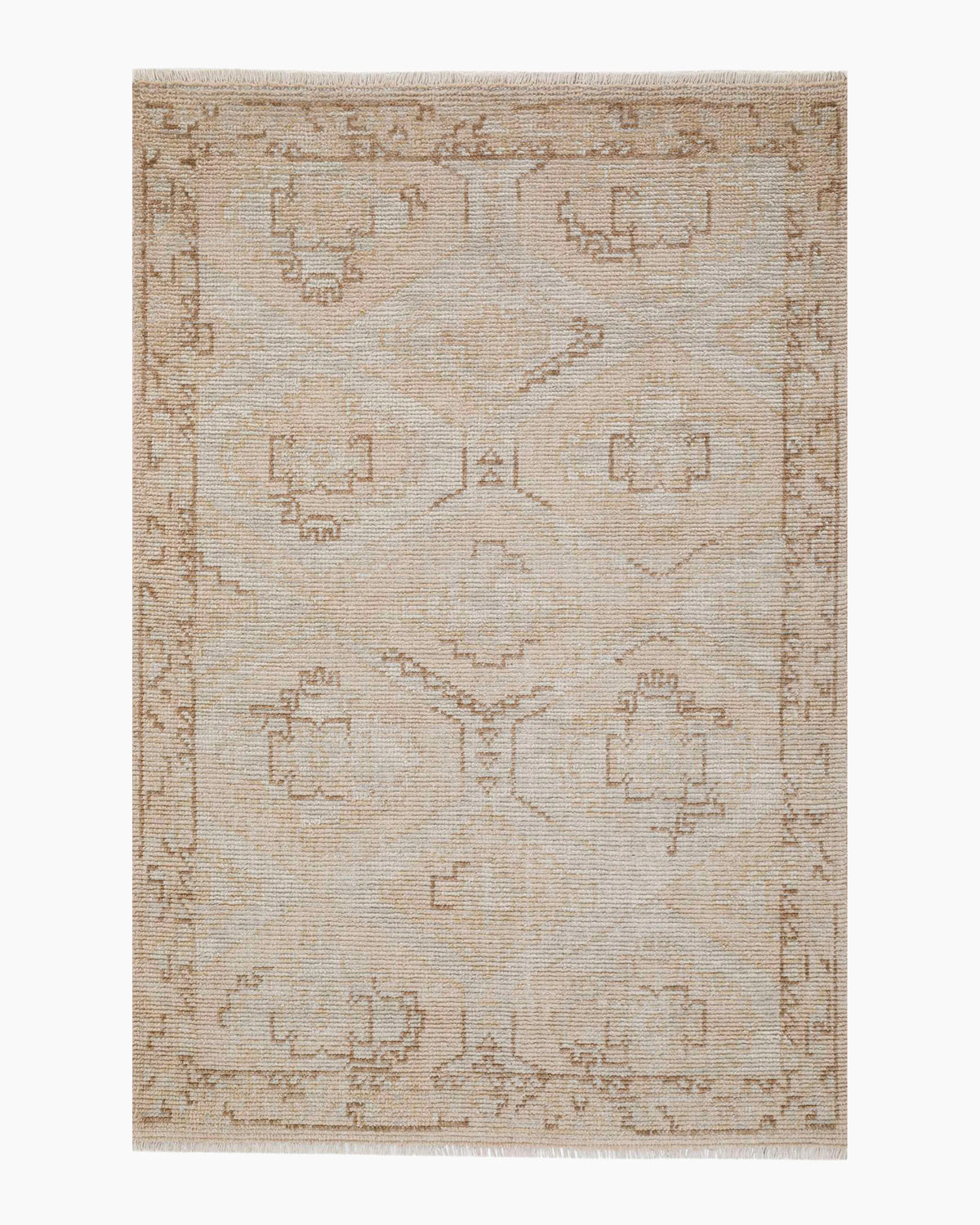 Verona Hand-Knotted Wool Rug - 5' x 8' / Neutral Main image