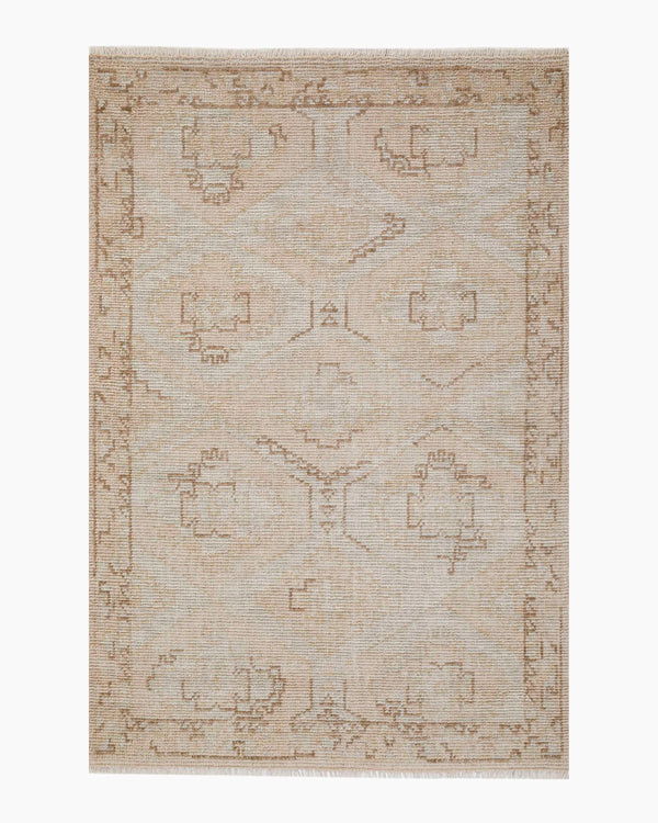 Verona Hand-Knotted Wool Rug - 5' x 8' / Neutral