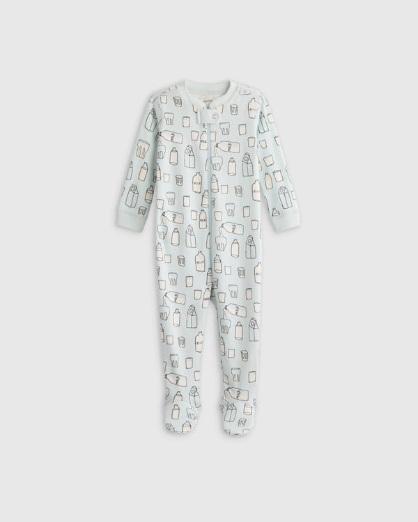 100% Organic Cotton Footie Pajama - 0-3M / Vehicles