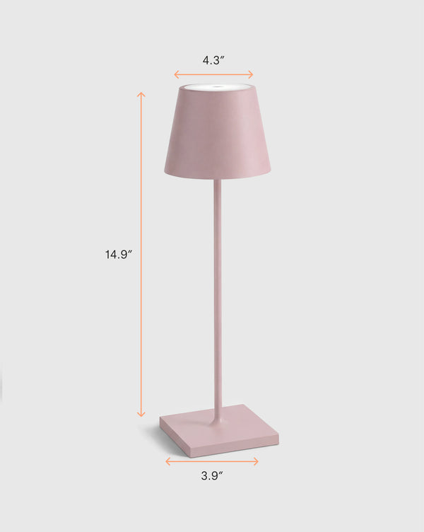 Poldina Pro Rechargeable Table Lamp by Zafferano - Regular / White