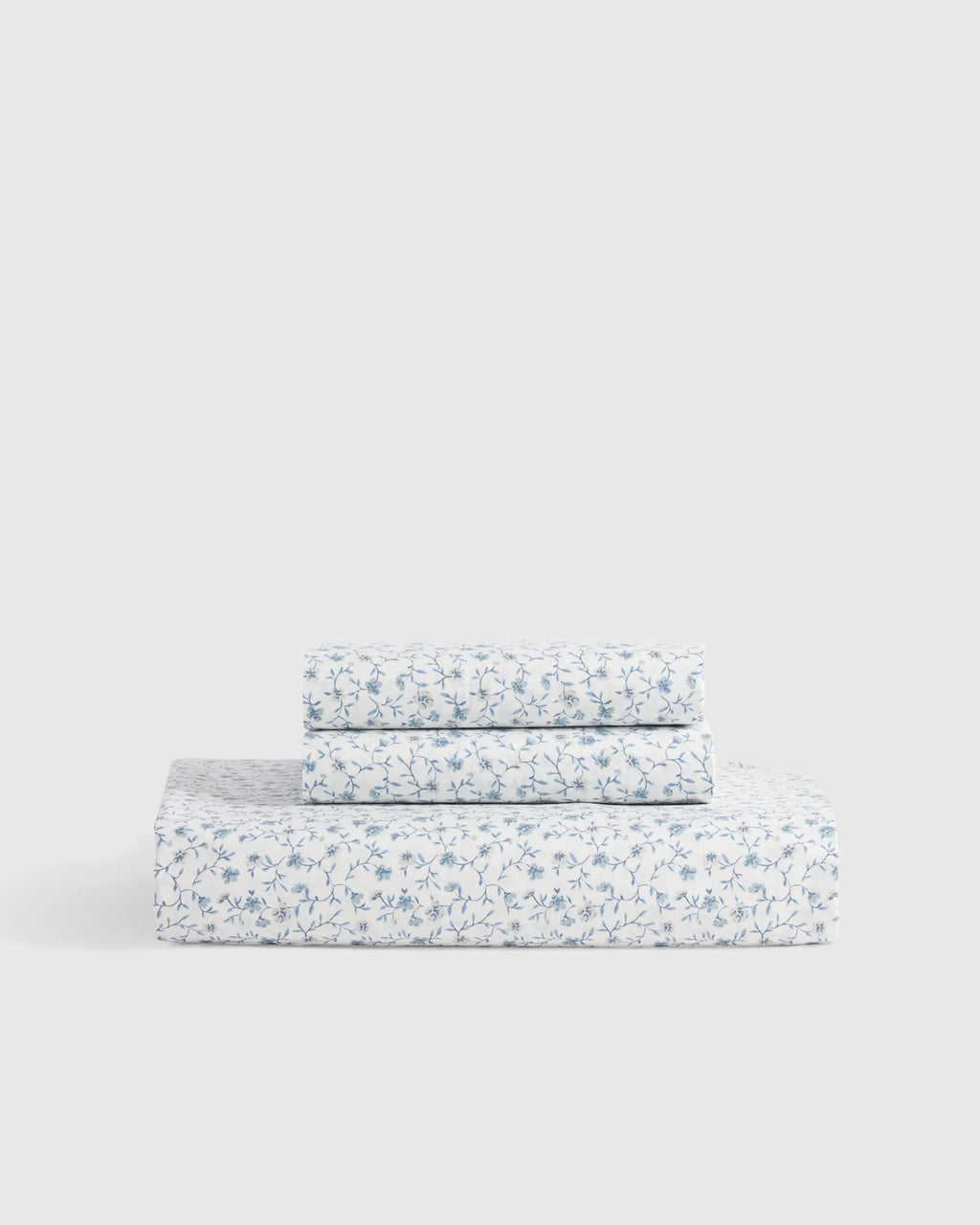 Organic Crisp Percale Floral Fitted Sheet Set - Twin / Toffee Florette