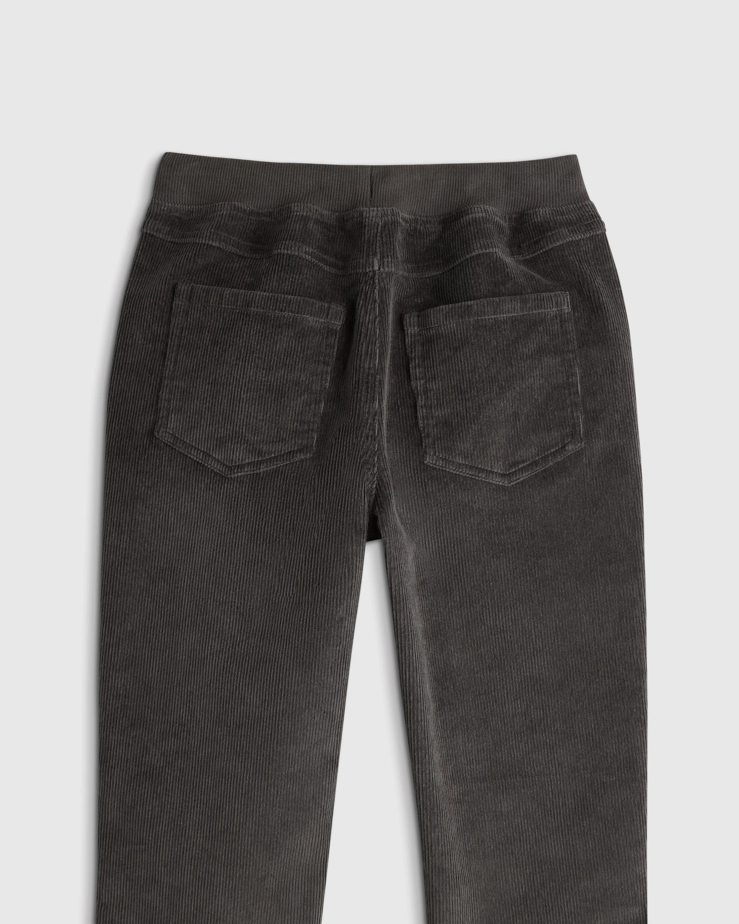Organic Cotton Stretch Corduroy Pull-on Pant - 2T / Dark Coal Secondary image