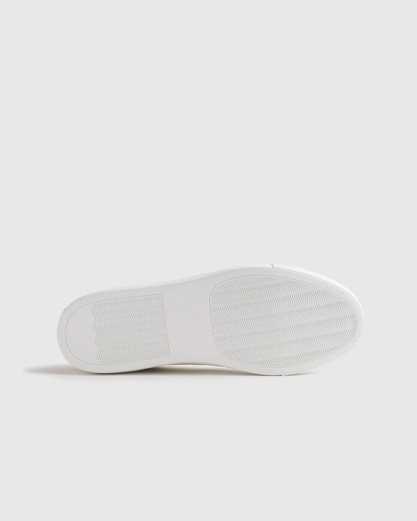 Italian Leather Everyday Sneaker - 7 / Black/Black