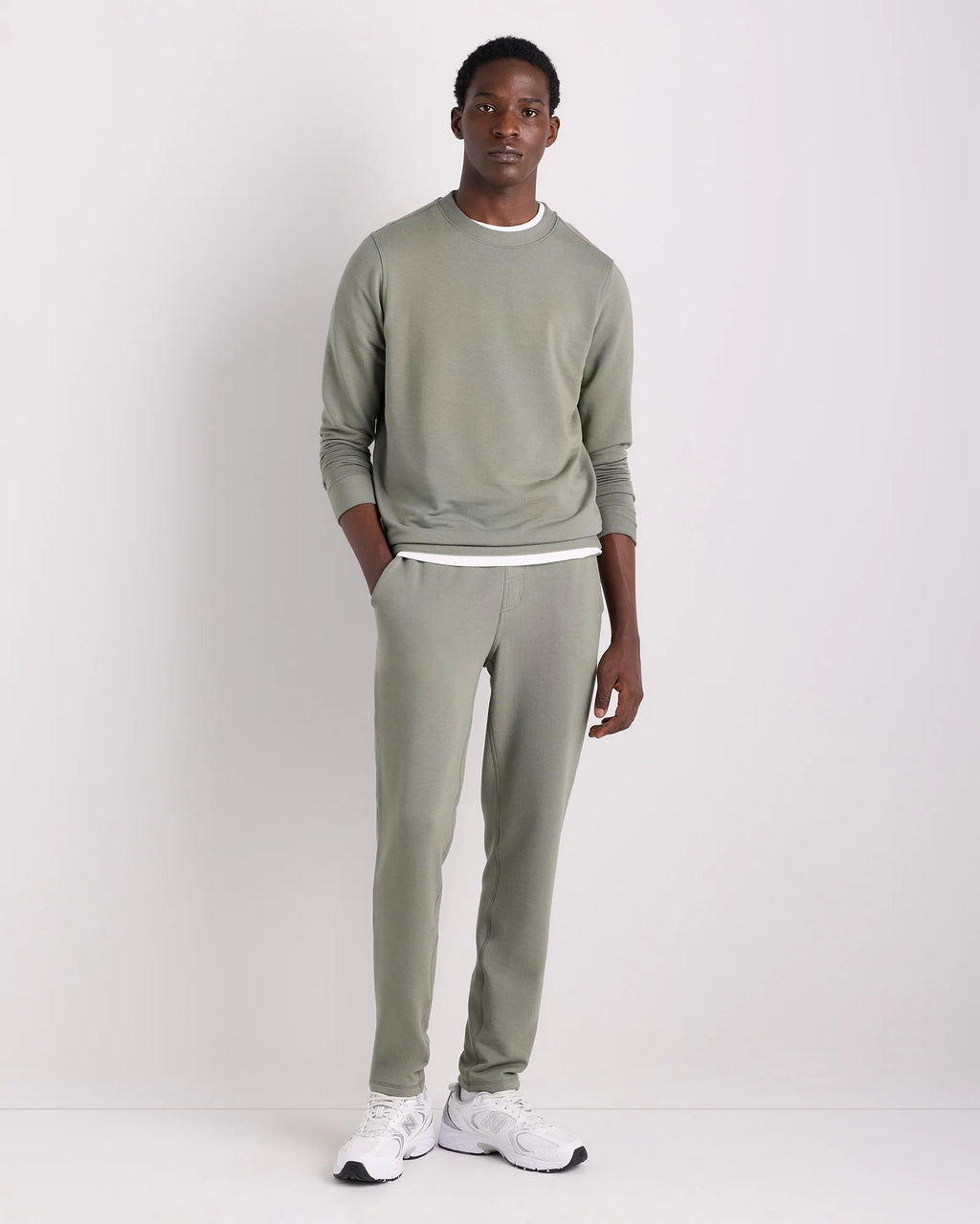 Supersoft Fleece Crew - XS / Heather Oatmeal