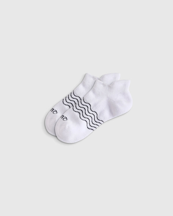 Kids Organic Cotton Ankle Socks 8-Pack - S / Blue/White Multi