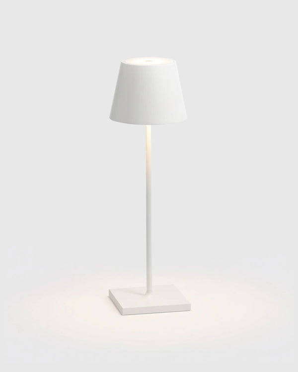 Poldina Pro Rechargeable Table Lamp by Zafferano - Regular / White