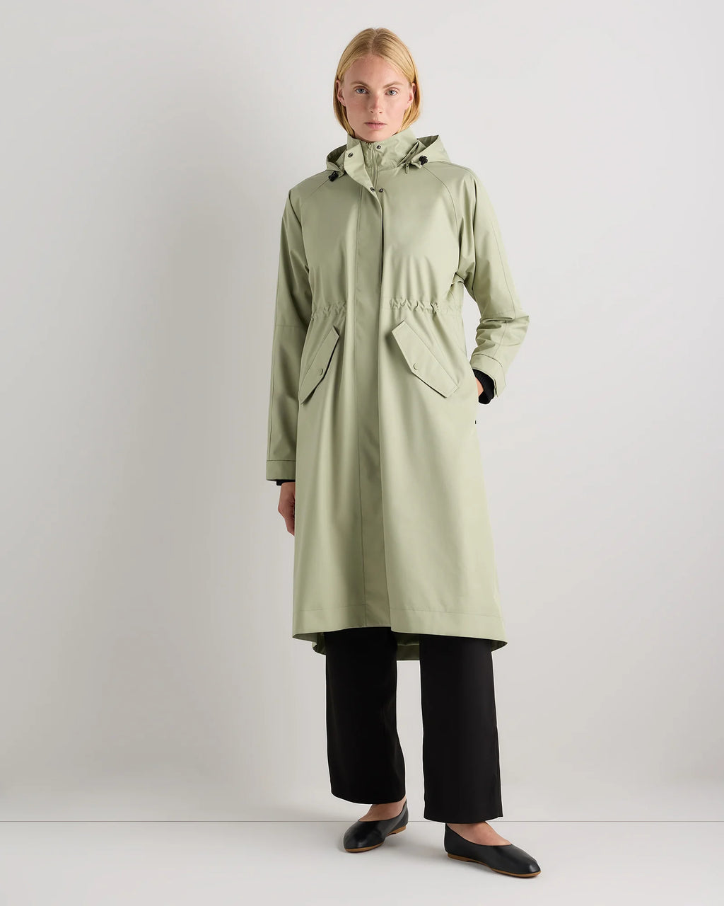 Weather Proof Rain Trench Coat - XS / Dark Spruce