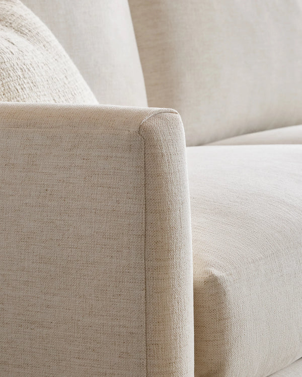 Brennan Sleeper Sofa in Performance Basketweave - Queen / Flax