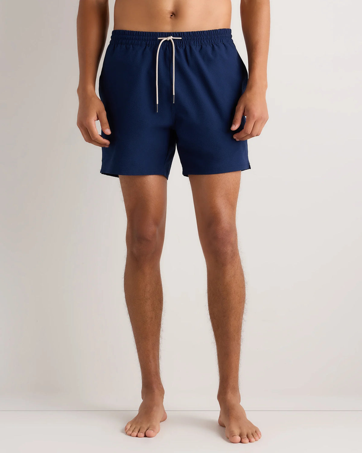 Seersucker Swim Trunks - 5.5" - S / Navy Seersucker Main image