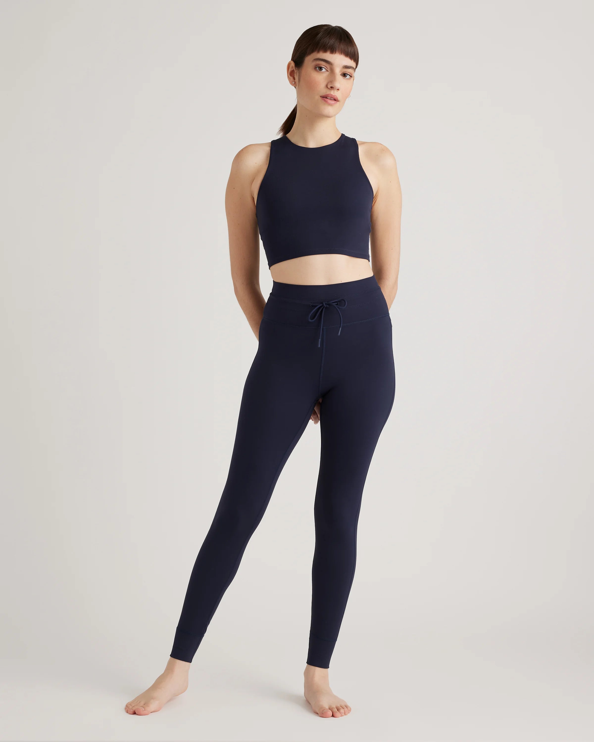 Ultra-Form Tie Waist High-Rise Legging - XS / Deep Navy Secondary image