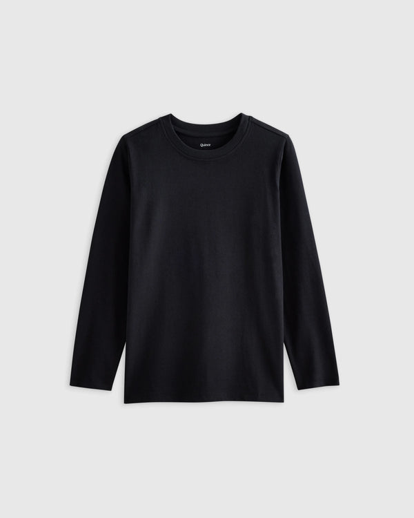 100% Organic Cotton Jersey Long Sleeve Tee - 6 / Dino Sketch
