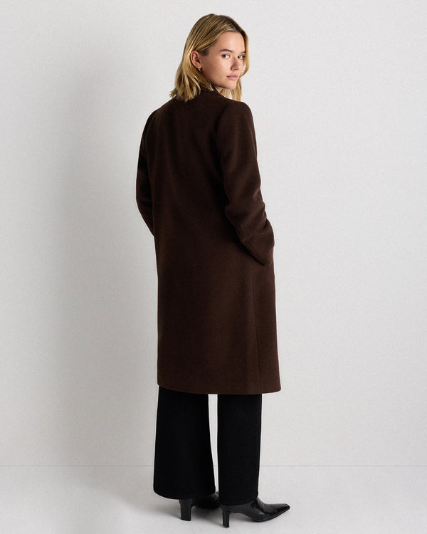 Wool Cashmere Blazer Coat - XS / Mocha Brown