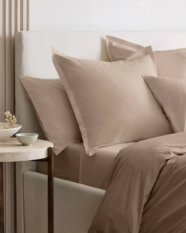 Organic Brushed Cotton Euro Sham - Euro / Dusty Olive