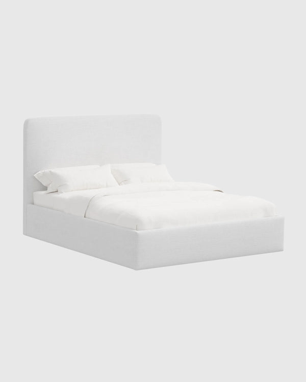 100% Linen Curved Bed - Full / Canvas