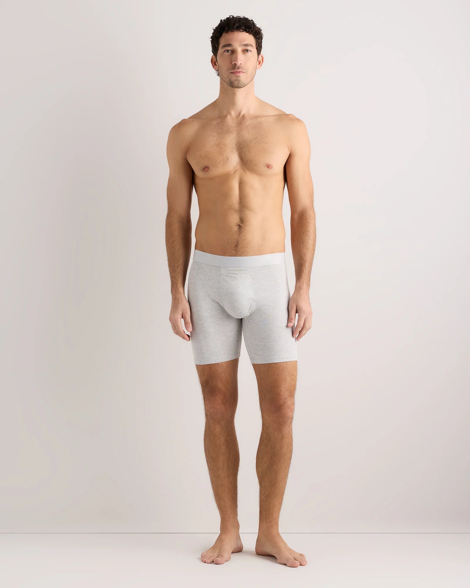Organic Cotton 6'' Boxer Brief (3-pack) - XS / Light Grey Secondary image