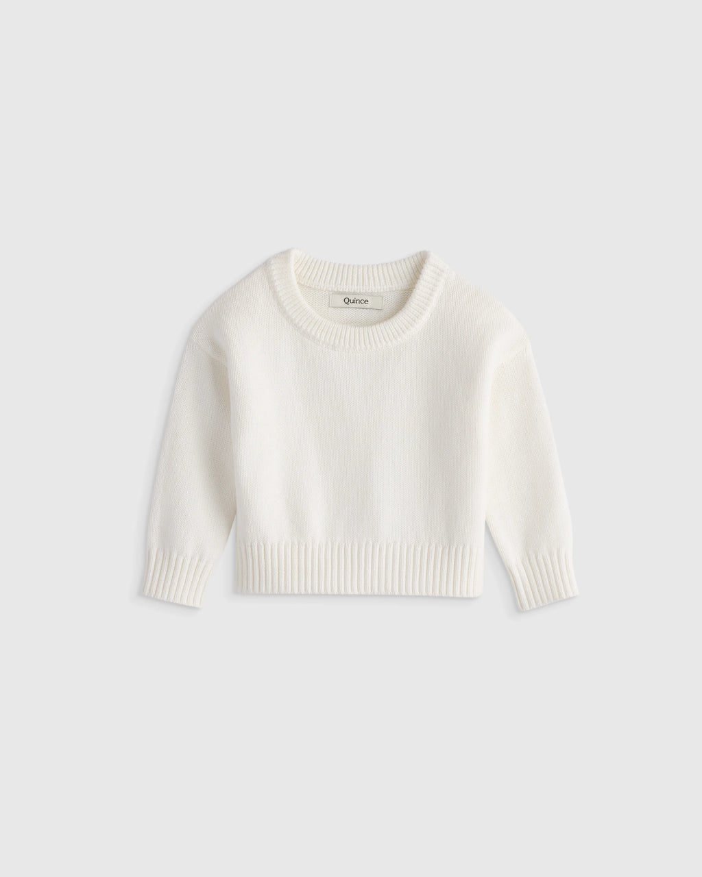 100% Organic Cotton Crewneck Sweater - 9-12M / Navy/White