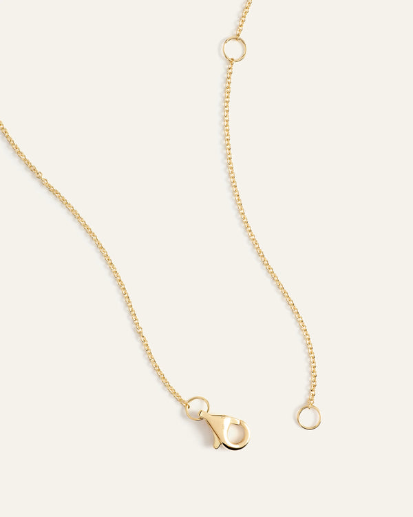 14K Gold Diamond Bezel Station Necklace - One Size / Yellow Gold