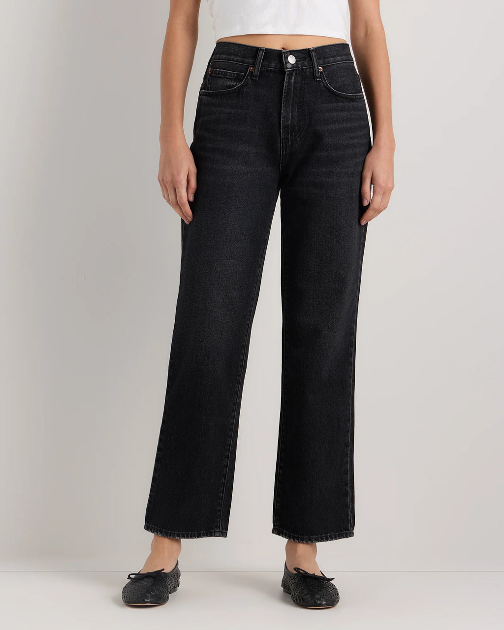 Bella Rigid Straight Jeans - 24 / Powder Blue Raw Hem