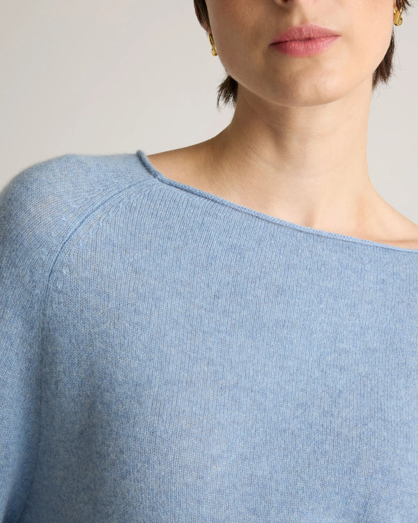 Mongolian Cashmere Boatneck Sweater - XS / Black