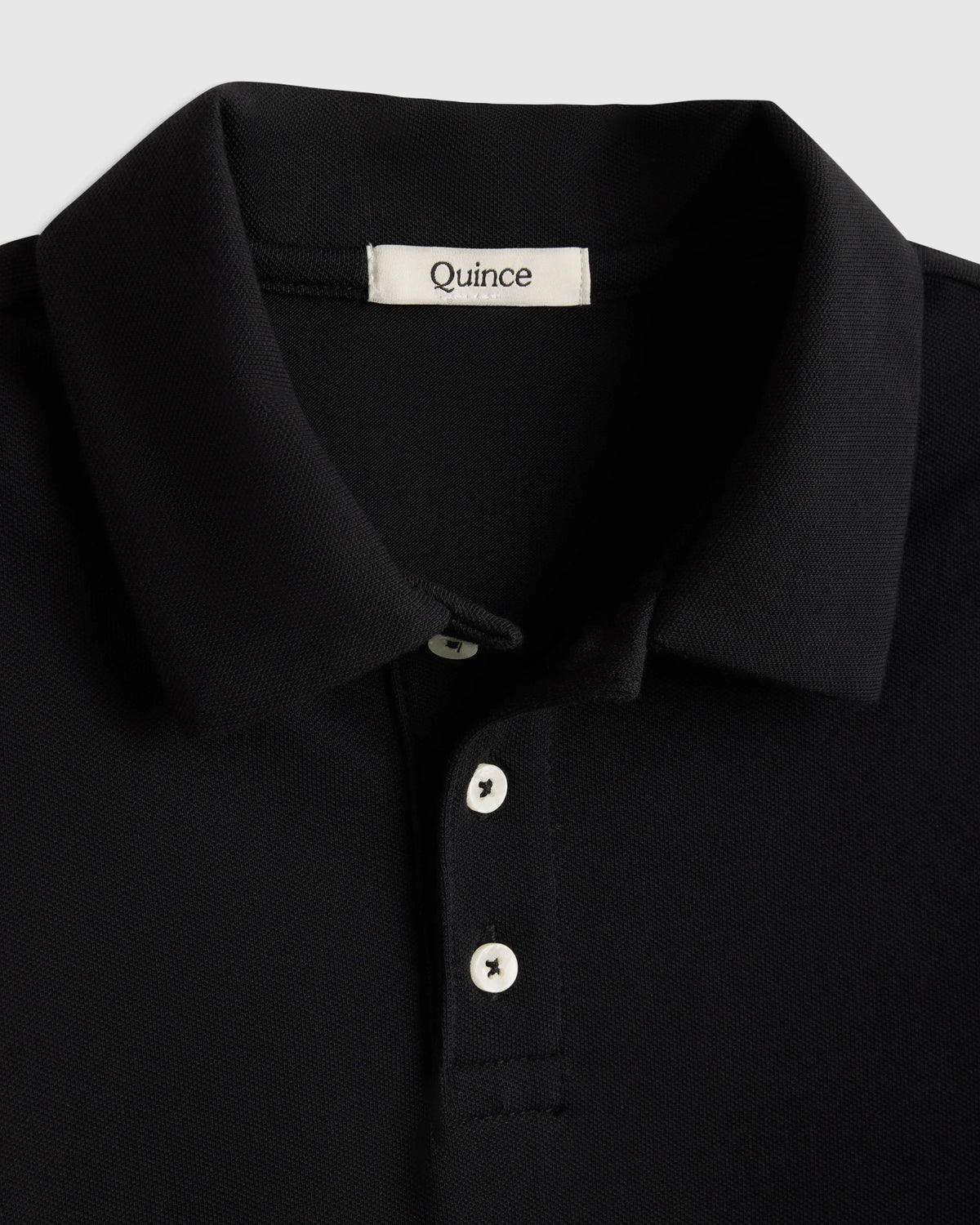 Organic Cotton Long Sleeve Pique Polo - 6 / White