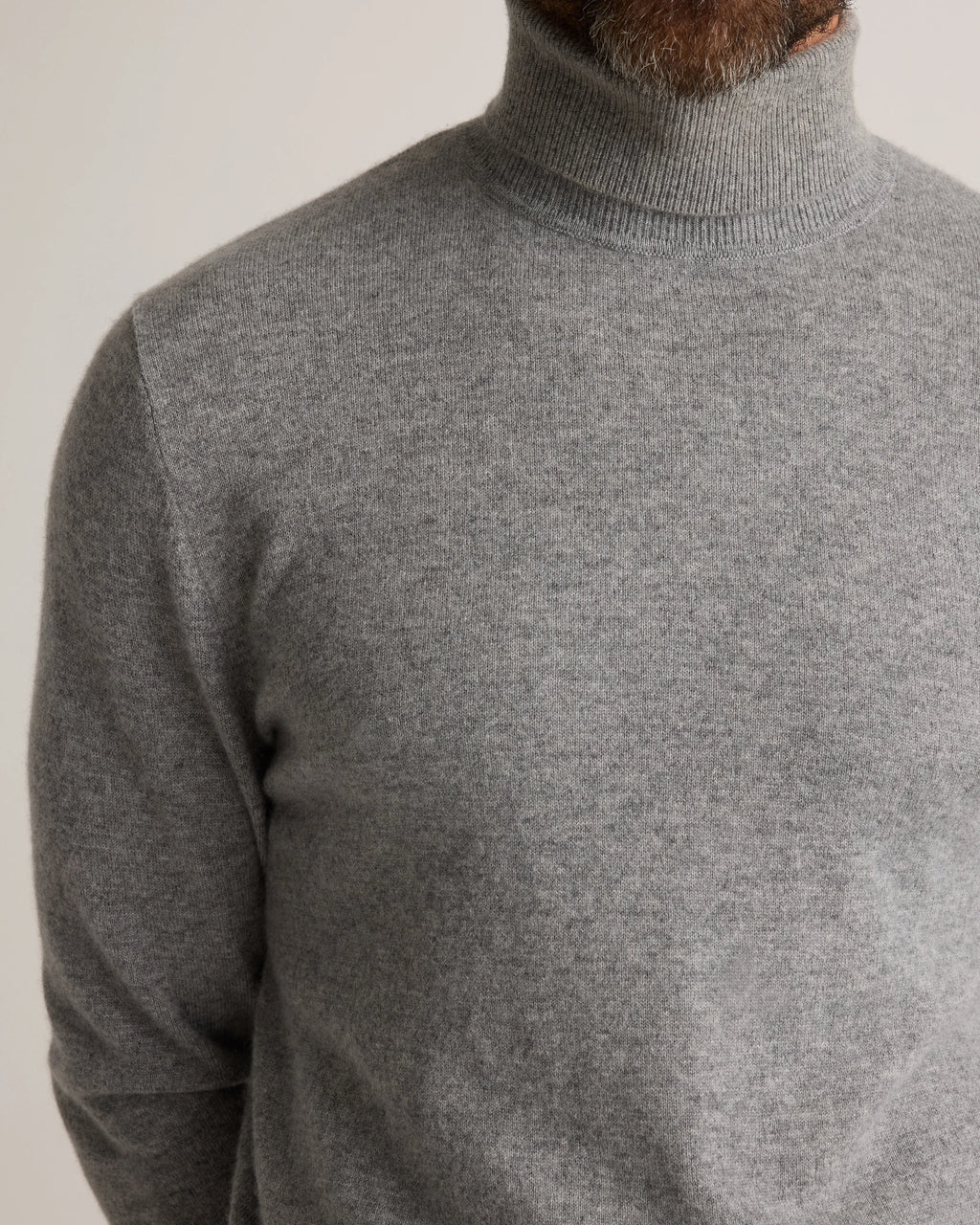 Mongolian Cashmere Turtleneck Sweater - S / Black
