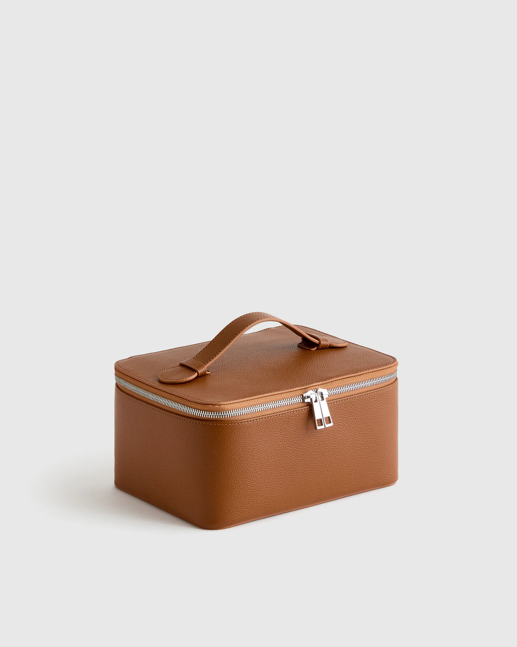 Italian Leather Travel Cosmetic Case - One Size / Garnet Red