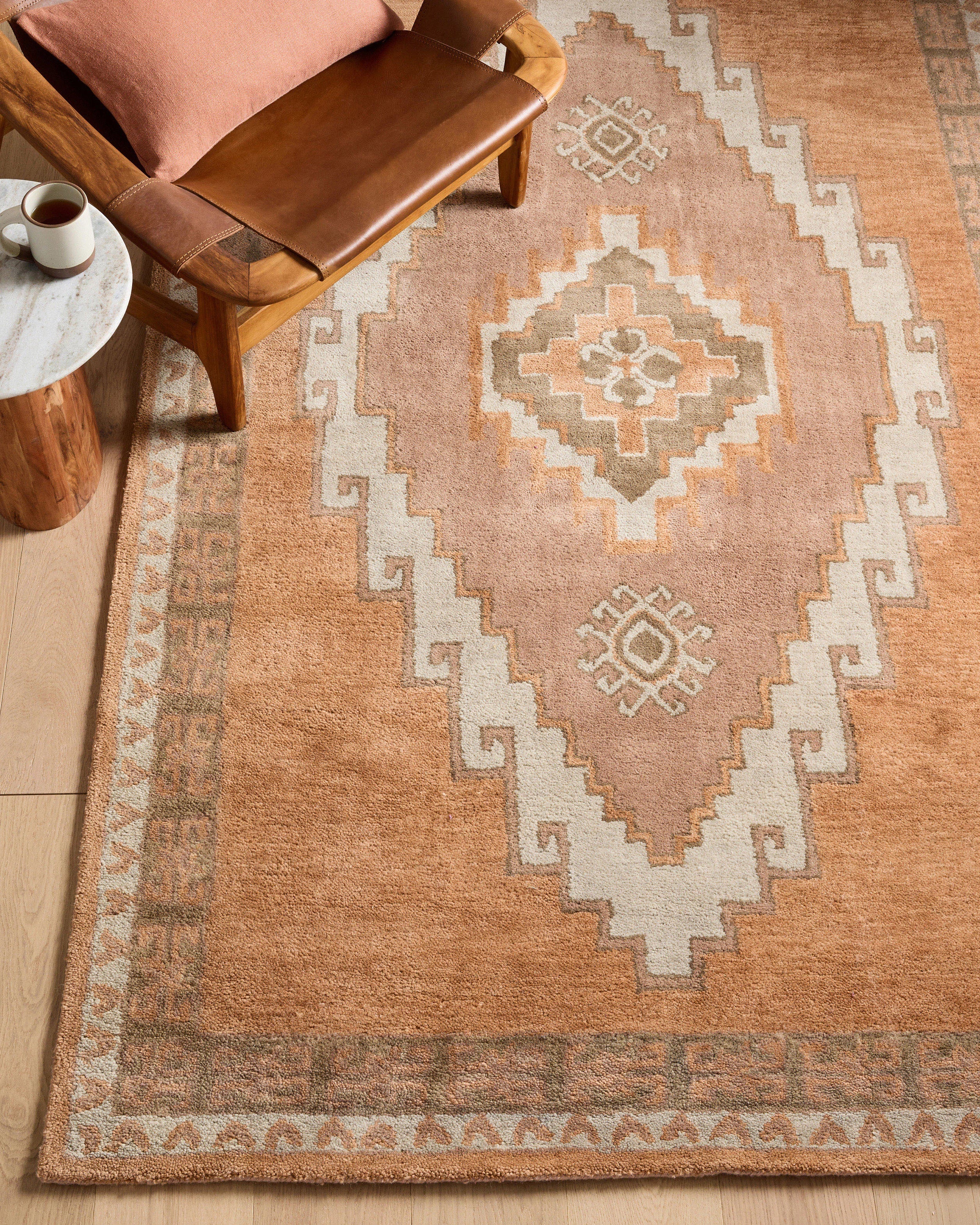 Laleh Wool Rug - 3' x 5' / Copper Secondary image