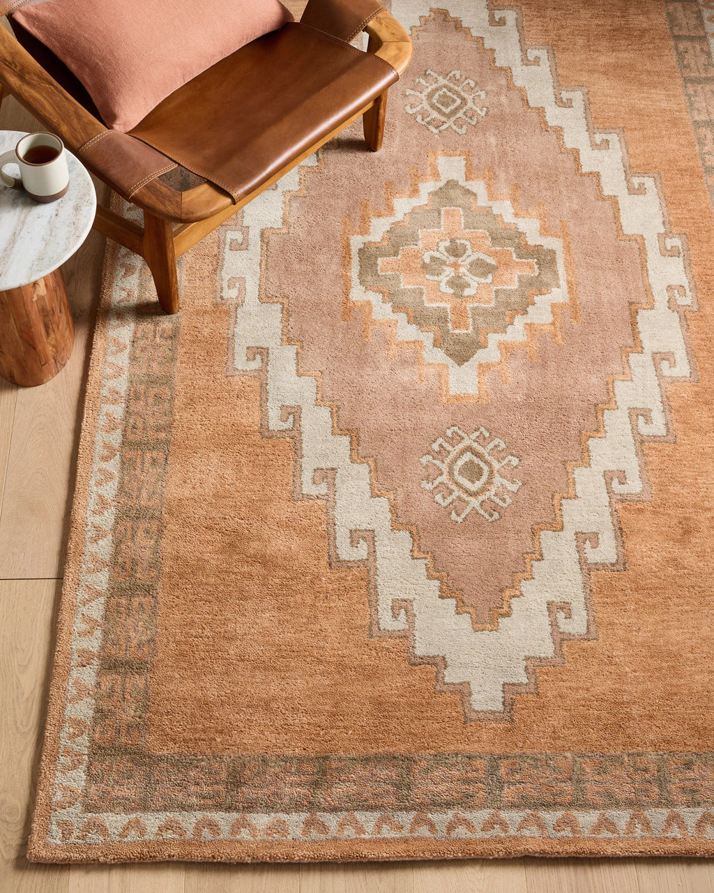 Laleh Wool Rug - 3' x 5' / Copper