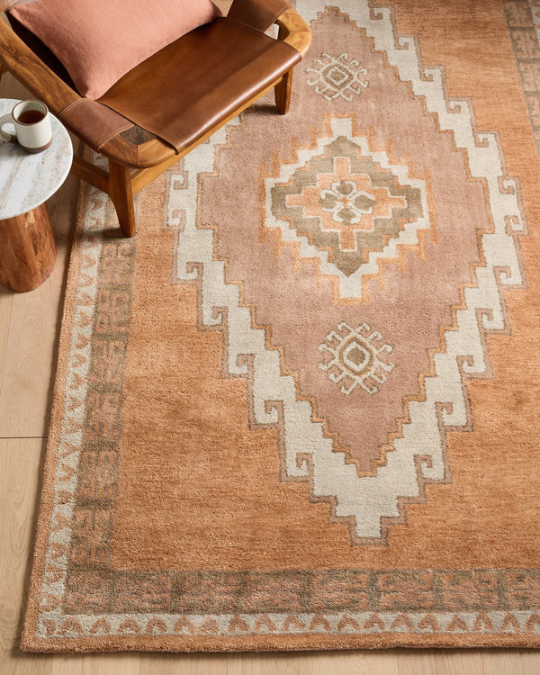Laleh Wool Rug - 3' x 5' / Copper
