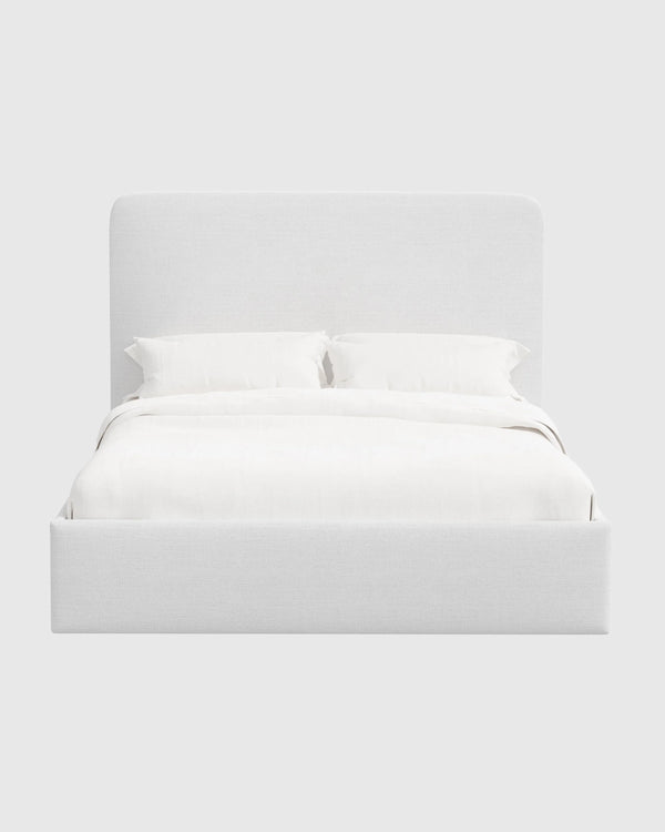 100% Linen Curved Bed - Full / Canvas