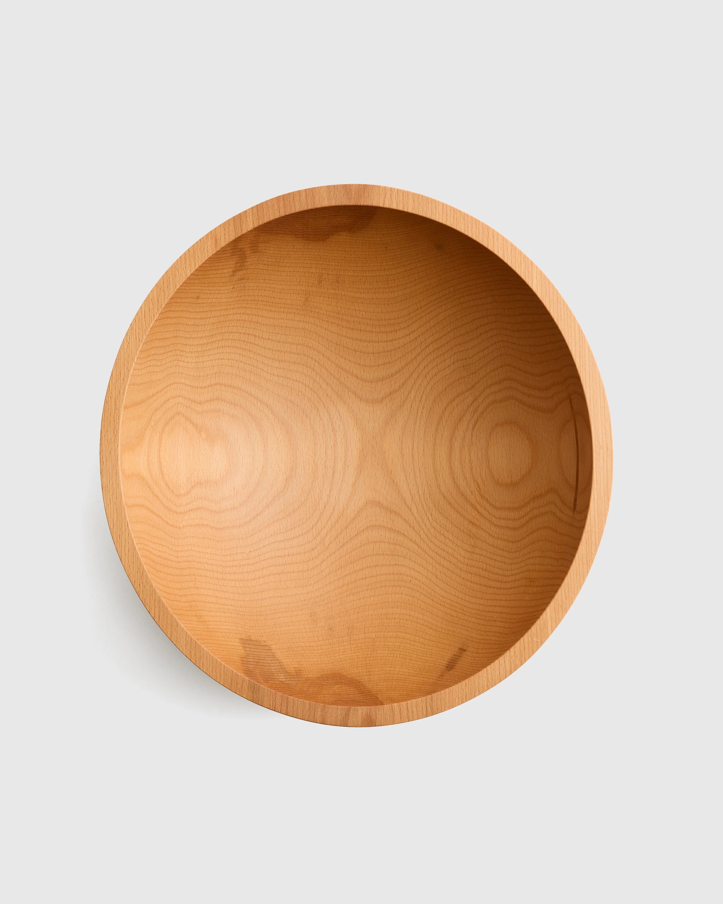 Handcrafted Large Wooden Serving Bowl, 15" - One Size / Beech Wood Secondary image