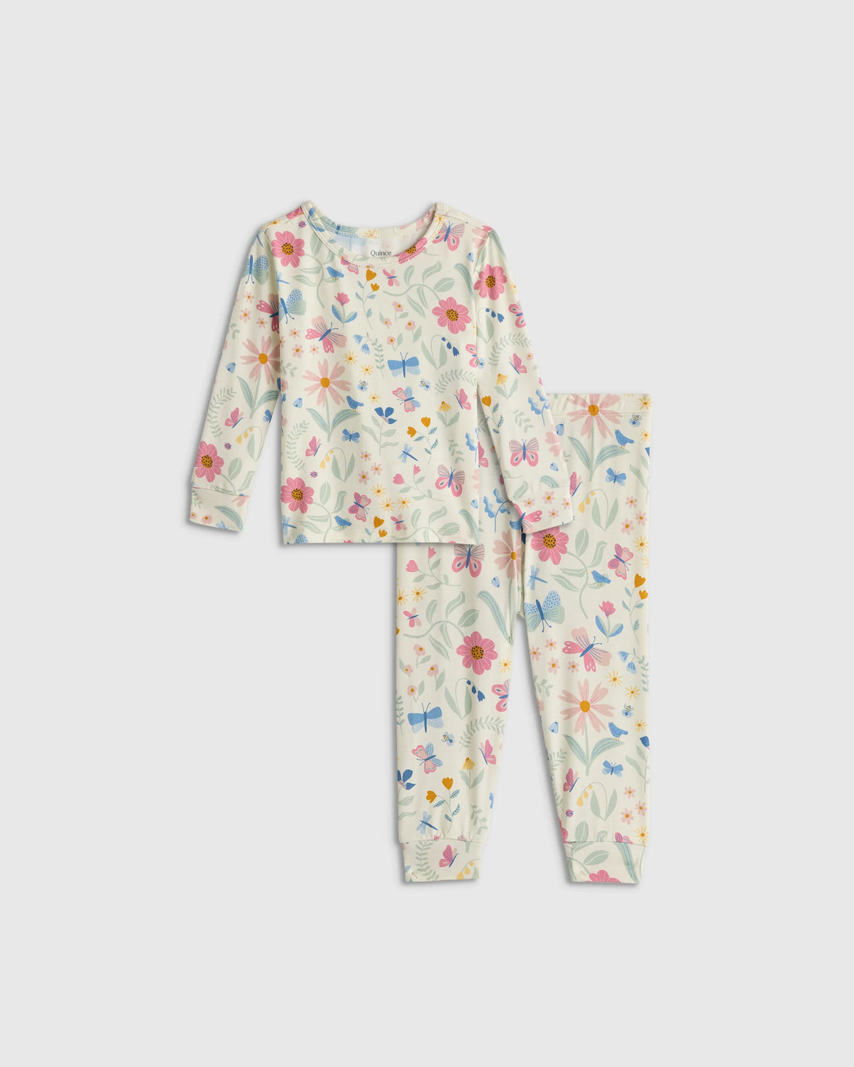 Bamboo Long Sleeve and Pant Pajama Set - 12-18M / Wildflower Dreams Main image