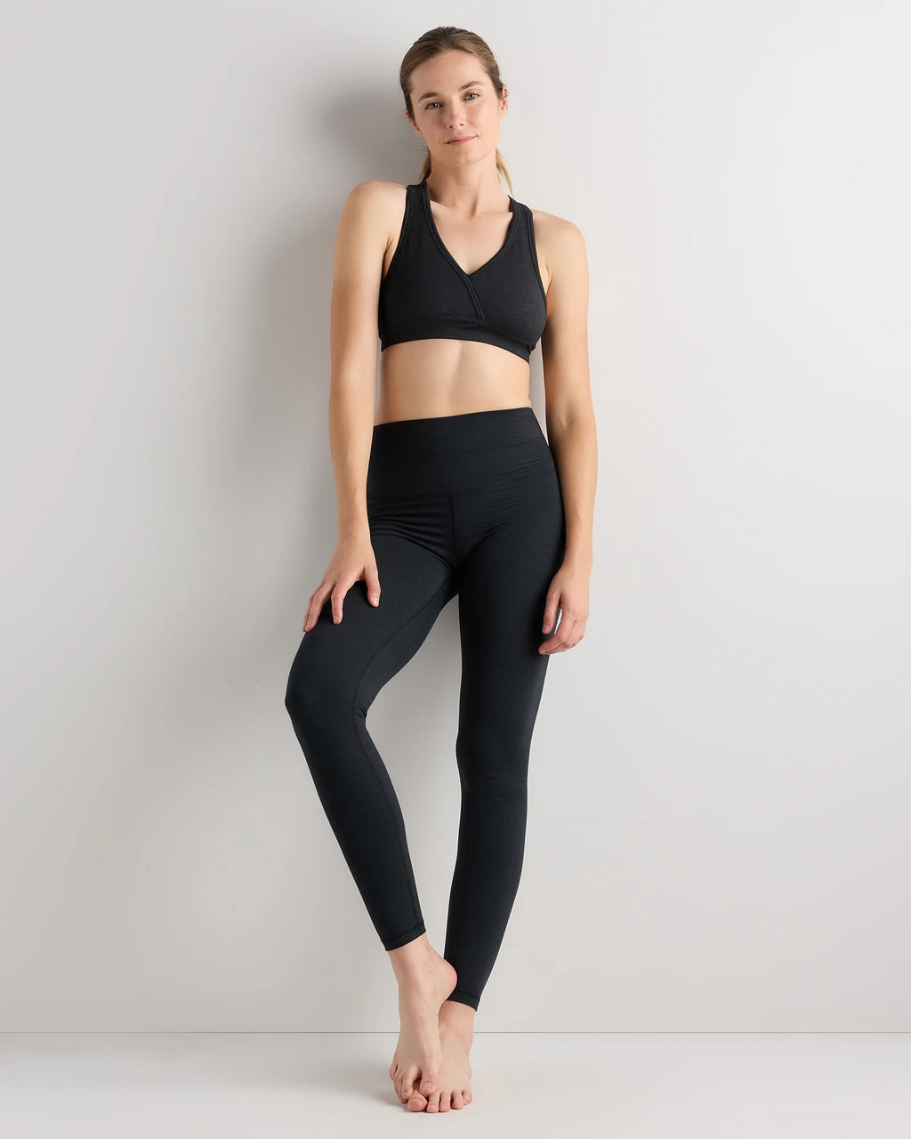 Ultra-Soft High-Rise Legging - XS / Heather Oatmeal