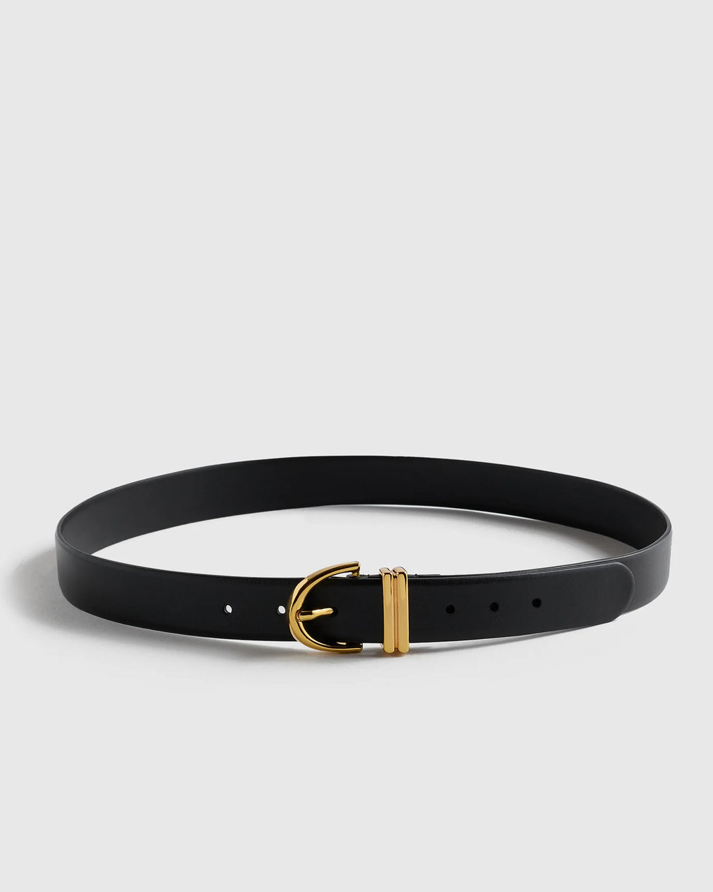 Alora European Leather Belt - XS / Black