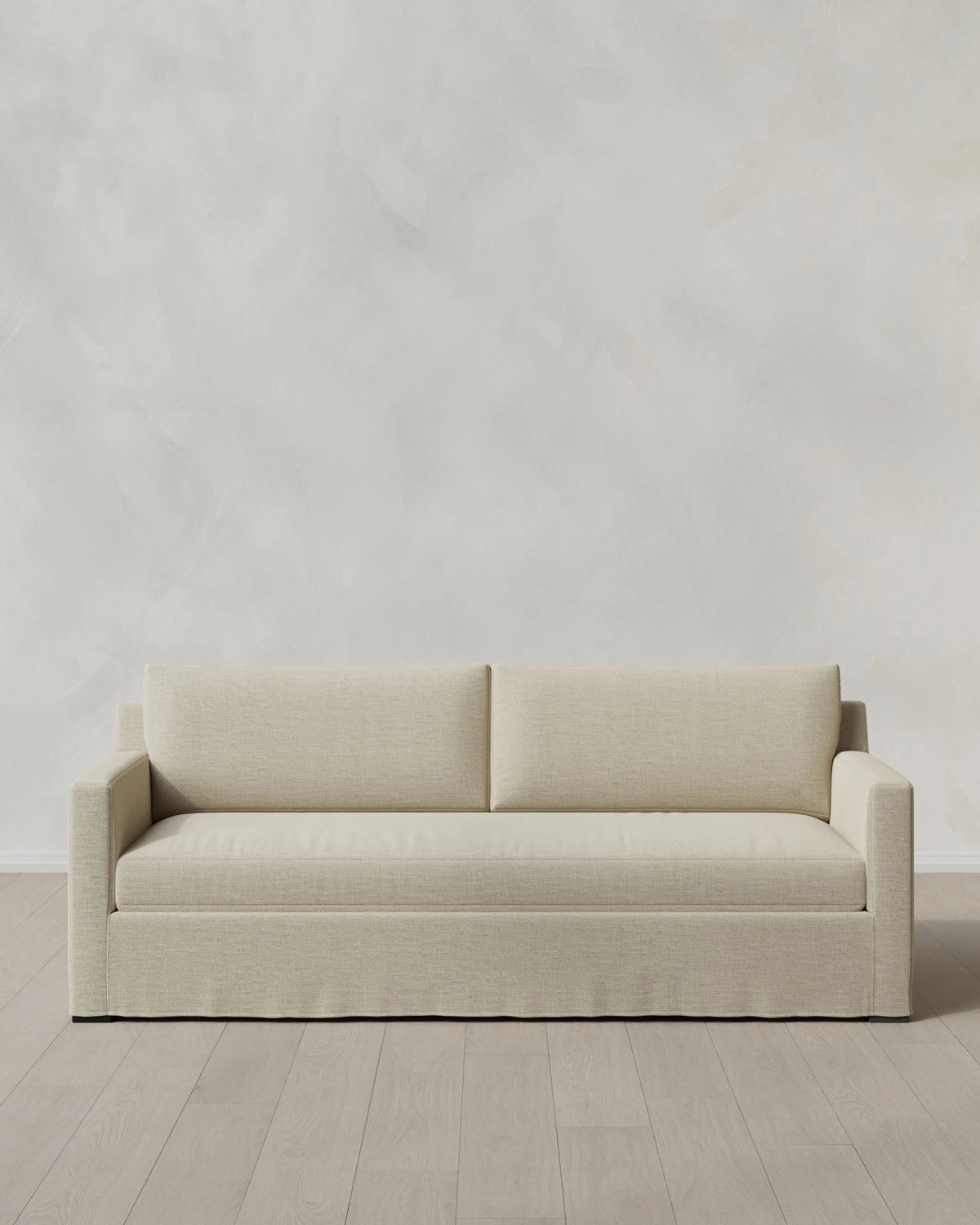 Ellery Slipcover Sofa in Performance Linen - 7ft / Sand Main image