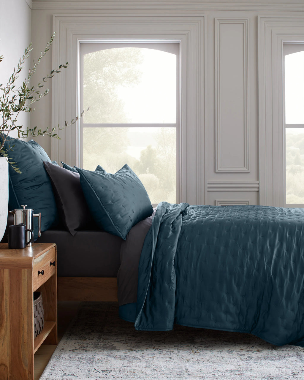 Bamboo Dream Quilted Sham Set - Standard / Sage