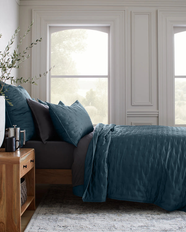 Bamboo Dream Quilted Sham Set - Standard / Sage