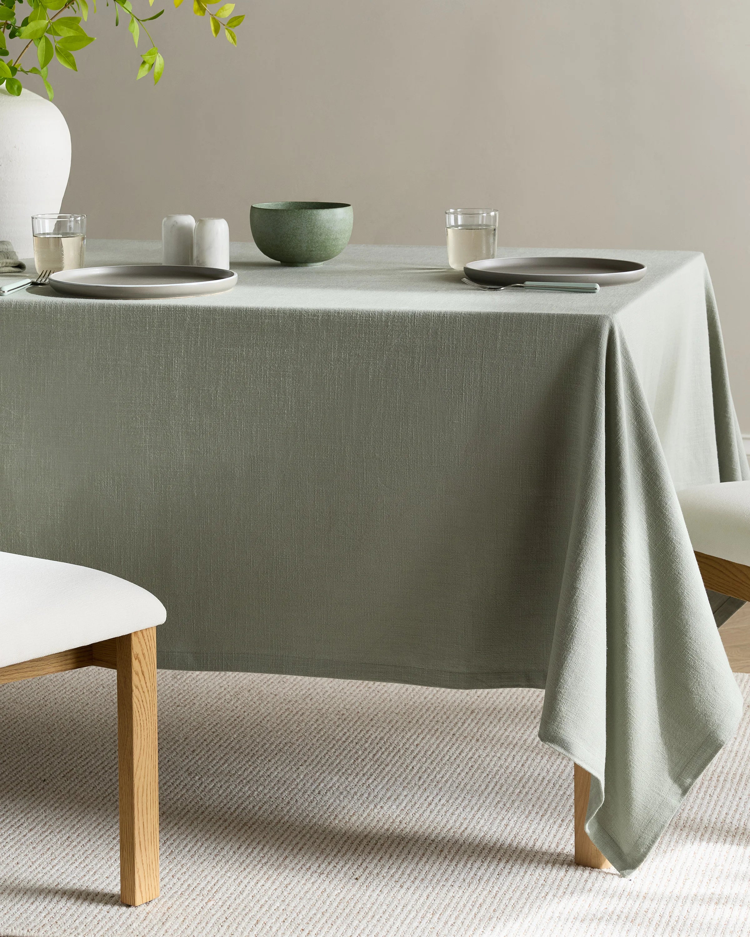 Organic Cotton Tablecloth - One Size / Dried Sage Secondary image