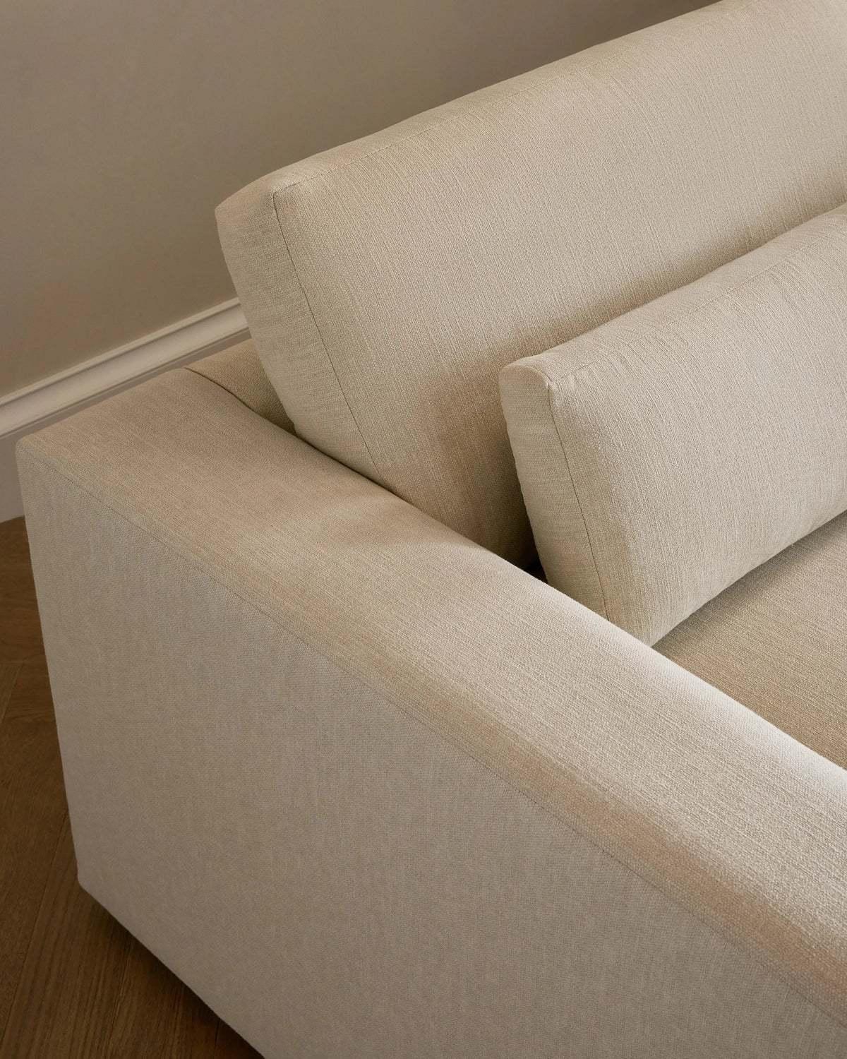 Ashford Deep Seat L Sectional in Performance Basketweave - 119x119 / Fog