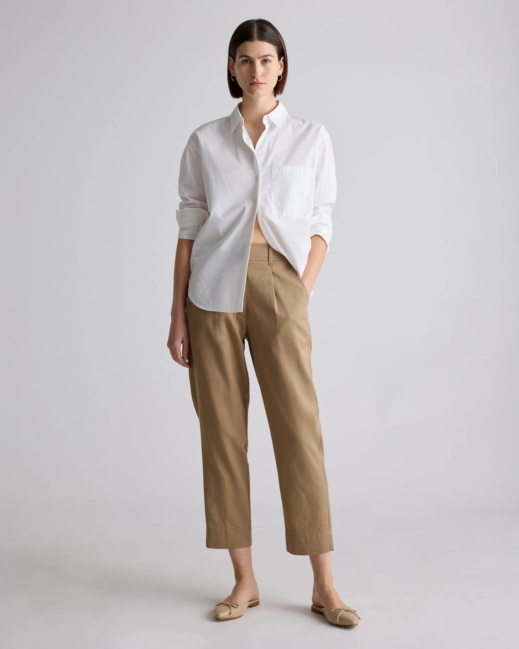 Drapey Twill Tapered Trouser - 0 / True Black