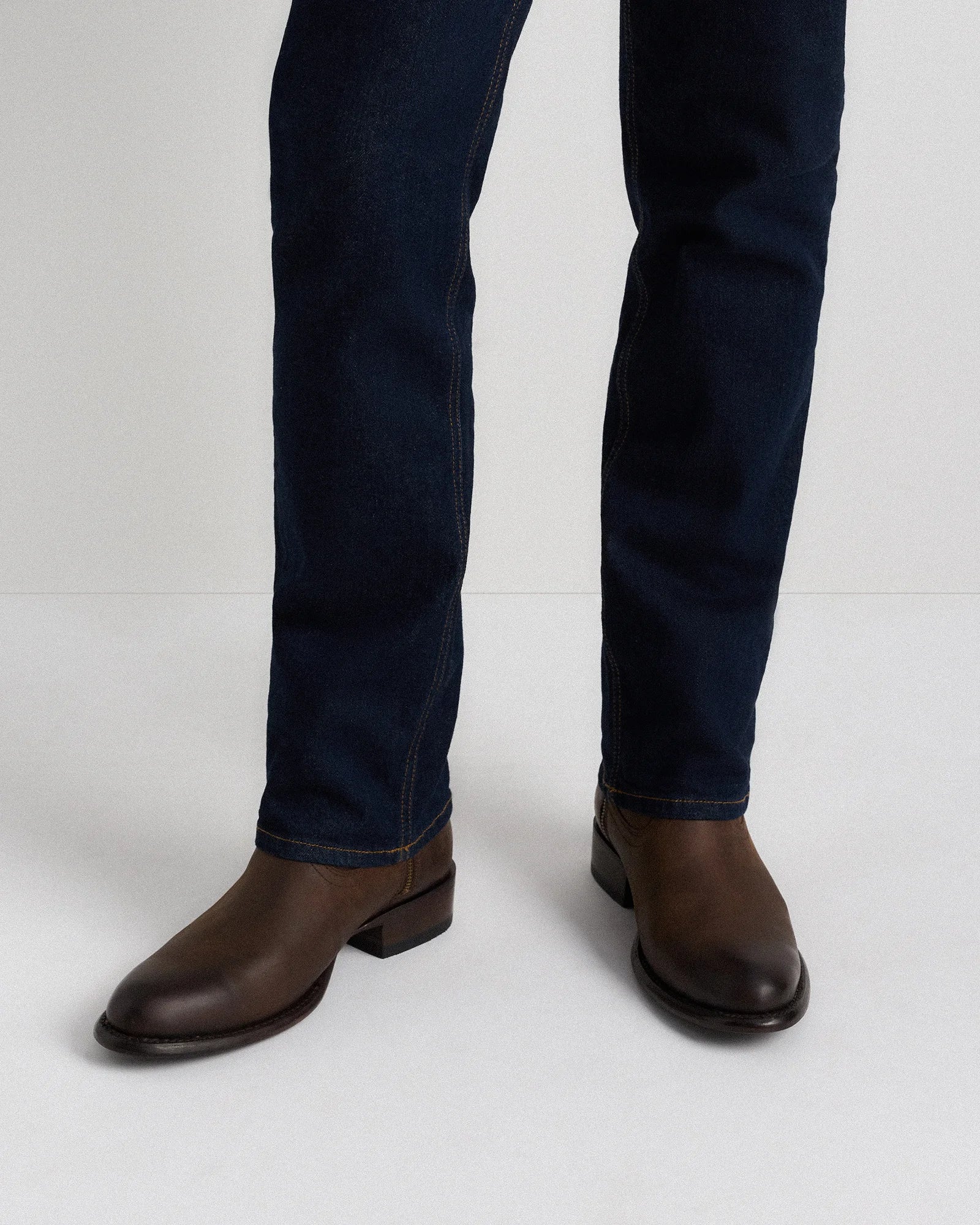 Crafted Leather Western Zip Boot - 7 / Dark Chocolate Secondary image