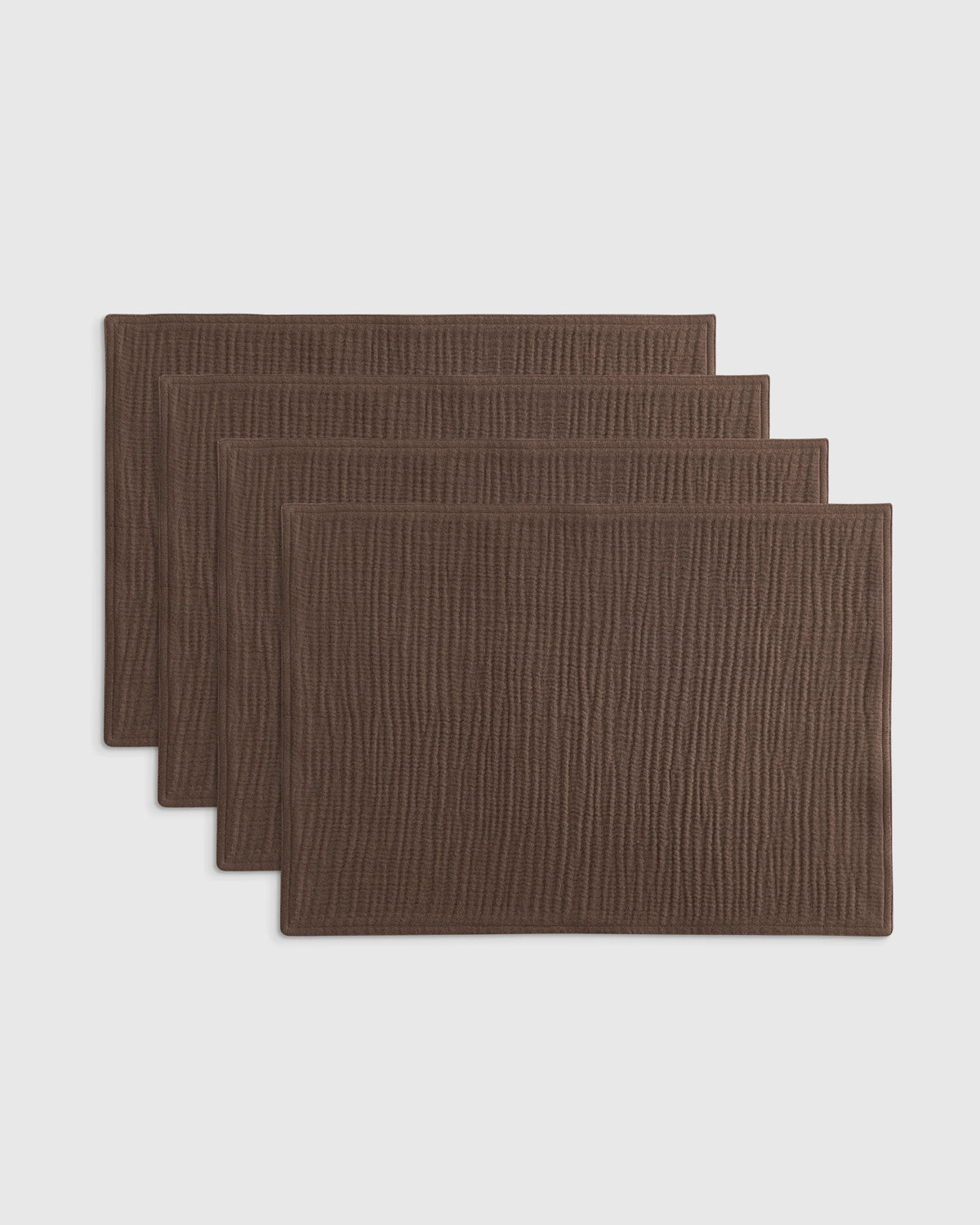 Organic Cotton Gauze Placemats - One Size / Chocolate Main image