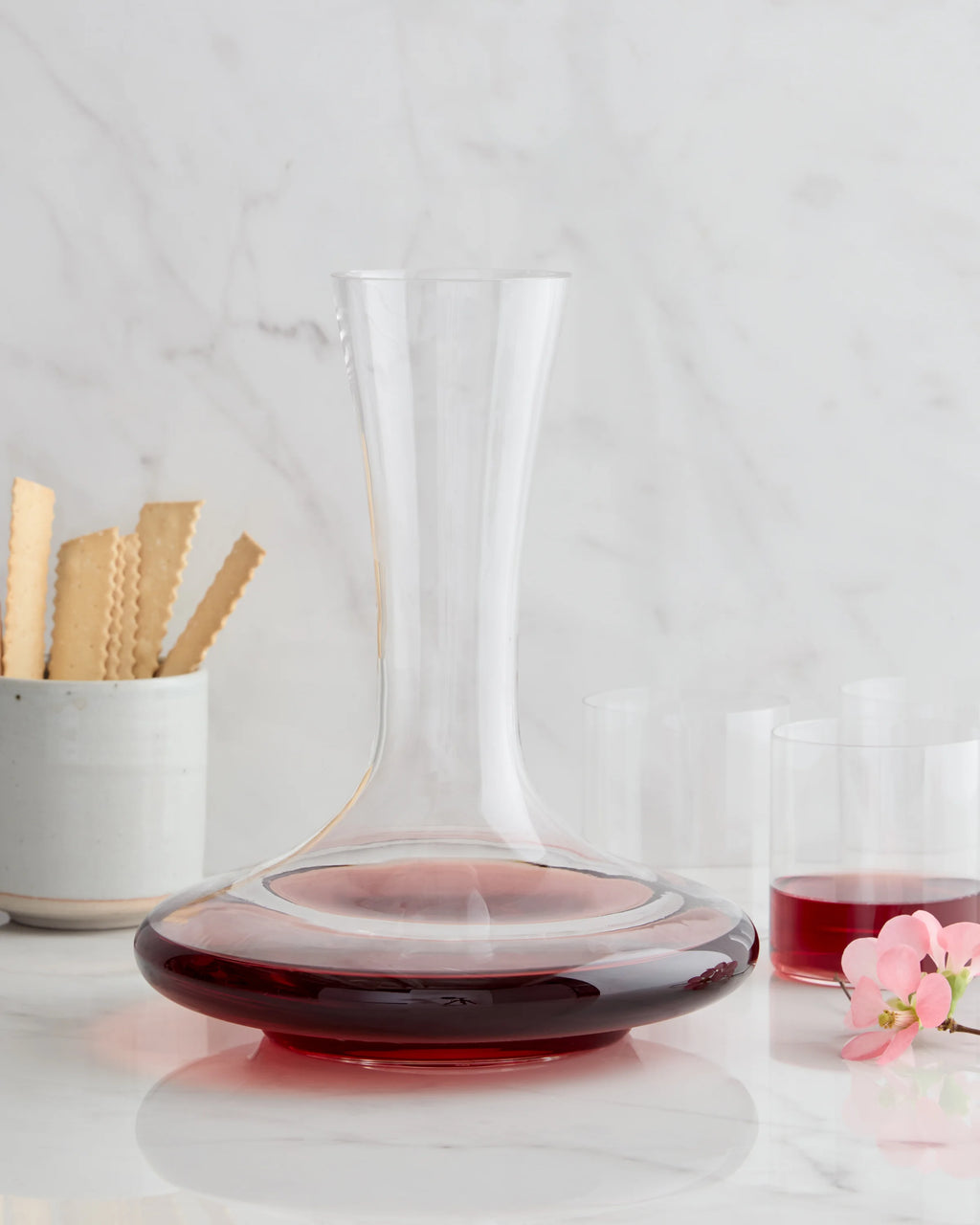 Mouth Blown Wine Decanter - One Size / Glass
