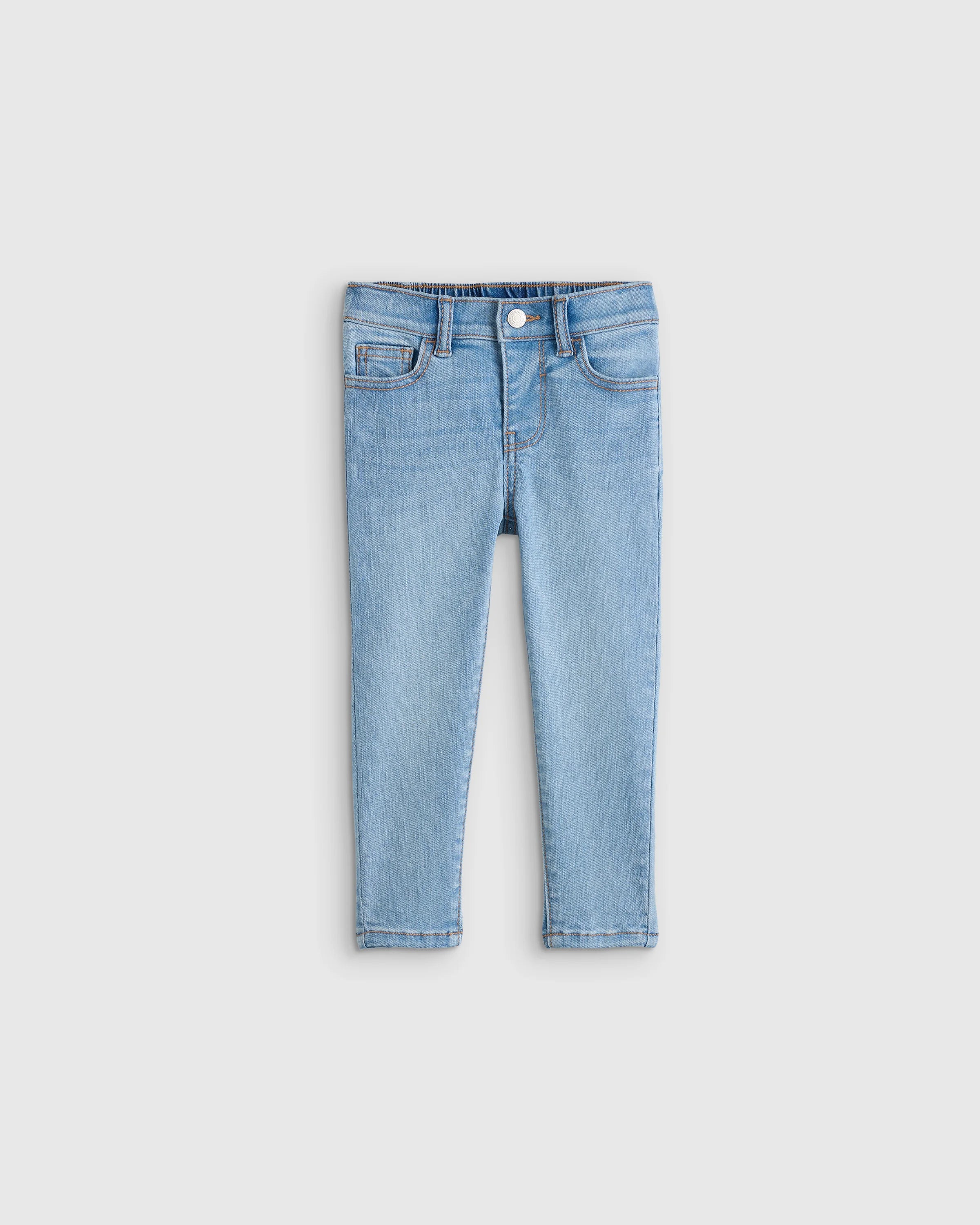 Girls Stretch Skinny Jeans - 2T / Medium Wash Secondary image